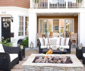 Fire pit - outdoor entertaining ideas pictures via mylusciouslife .jpg